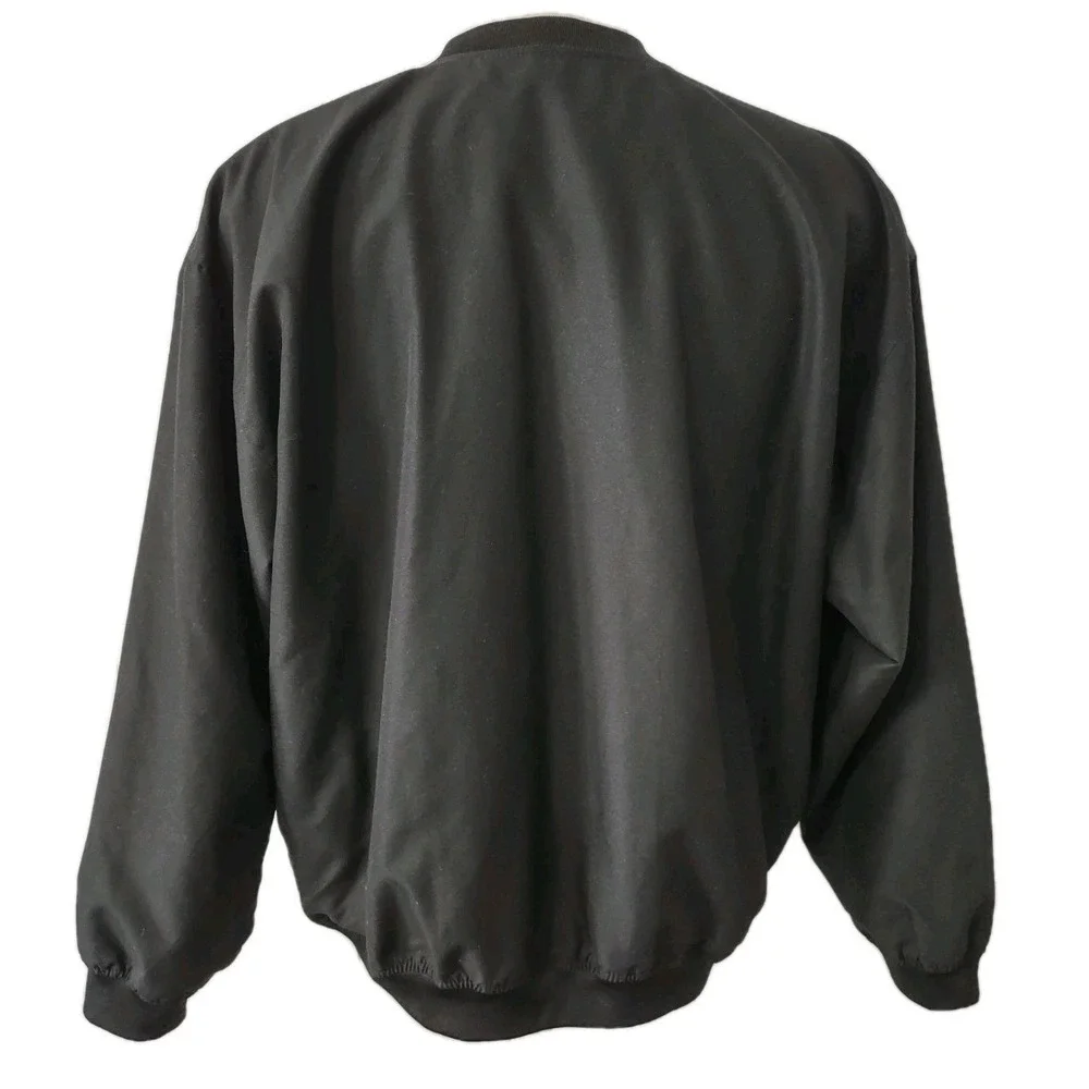 Badger Sport Windbreaker Pullover Large Mens York Logo Black V-Neck Gorp‎ Core